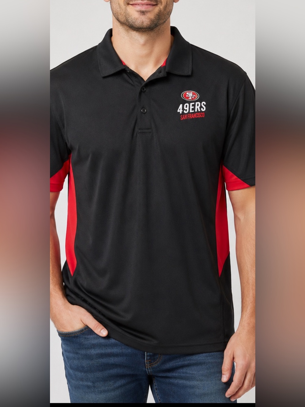 San Francisco 49ers Men’s Polo Shirt Size L